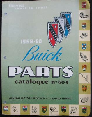 1960s Buick parts catalog